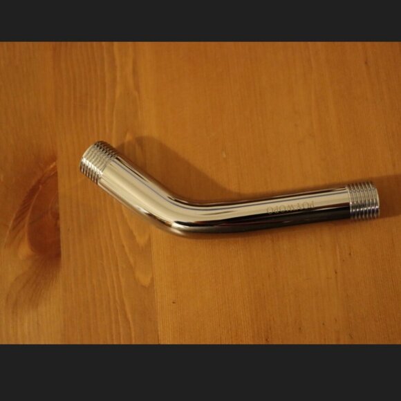 POYWOPO Chrome shower arm replacement or extender kit, 5.6 inches, New - Picture 2 of 9